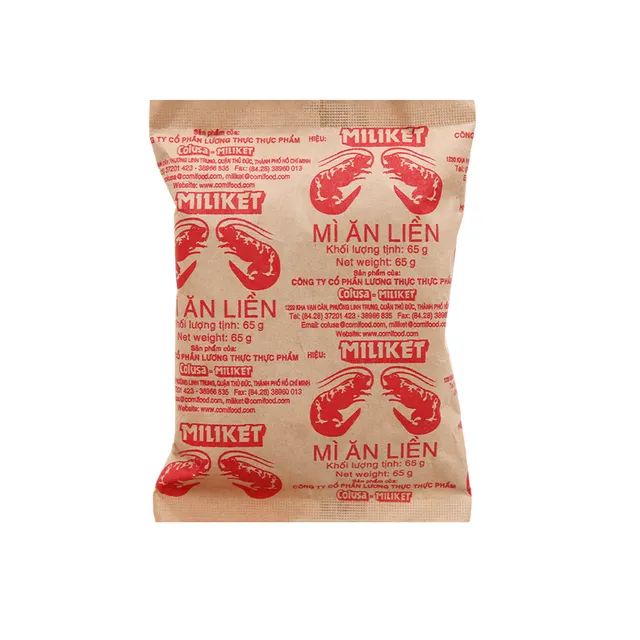The Miliket noodle pack used as the product reference